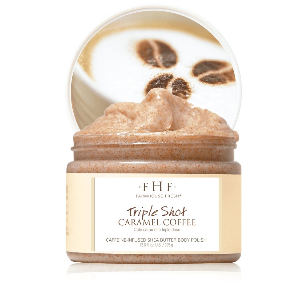 Triple Shot Caramel Coffee Whipped Shea Butter Body Polish 12oz - The Skin Beauty Shoppe